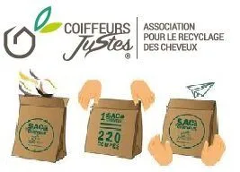 Engagement Coiffeurs Justes — recyclage des cheveux coupés
